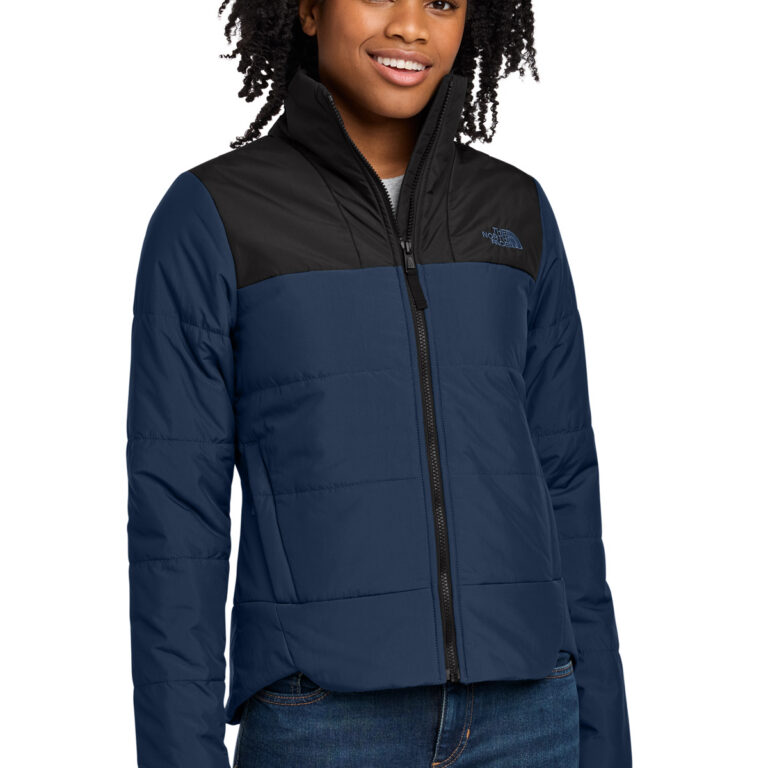 The North Face Women's Chest Logo Everyday Insulated Jacket in Shady Blue
