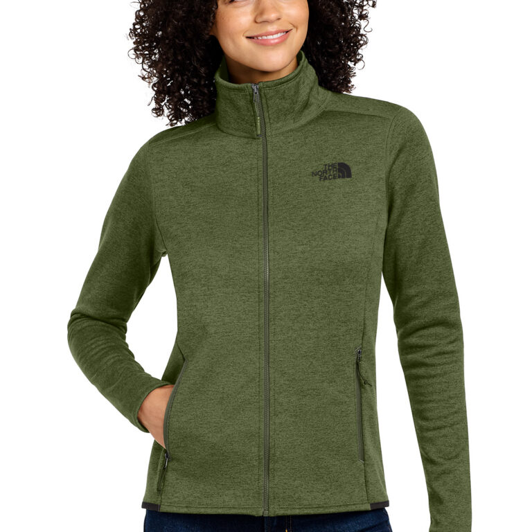 The North Face Women's Skyline Full-Zip Fleece Jacket in Four Leaf Clover Heather