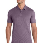 TravisMathew Auckland Slub Polo in Purple Sage