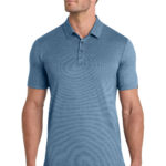 TravisMathew Auckland Slub Polo in Riviera Blue