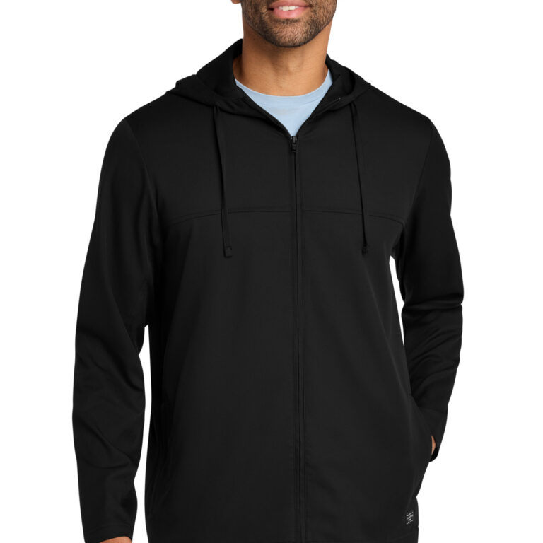 TravisMathew Balboa Hooded Full-Zip Jacket in Black