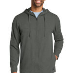 TravisMathew Balboa Hooded Full-Zip Jacket in Dark Grey Heather
