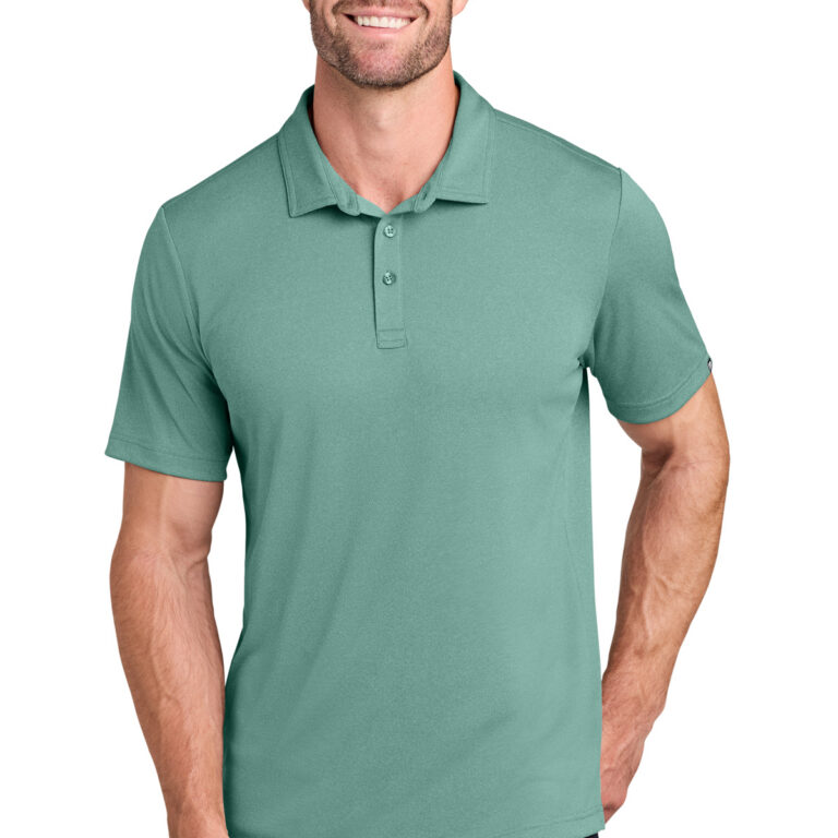 TravisMathew Coto Performance Polo in Beryl Green Heather