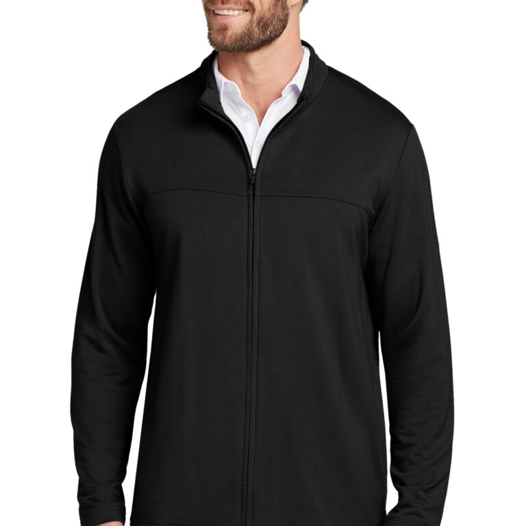 TravisMathew Newport Full-Zip Fleece in Black