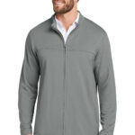 TravisMathew Newport Full-Zip Fleece in Quiet Shade Grey