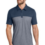 TravisMathew Oceanside Blocked Polo in Blue Nights/ Blue Nights Heather