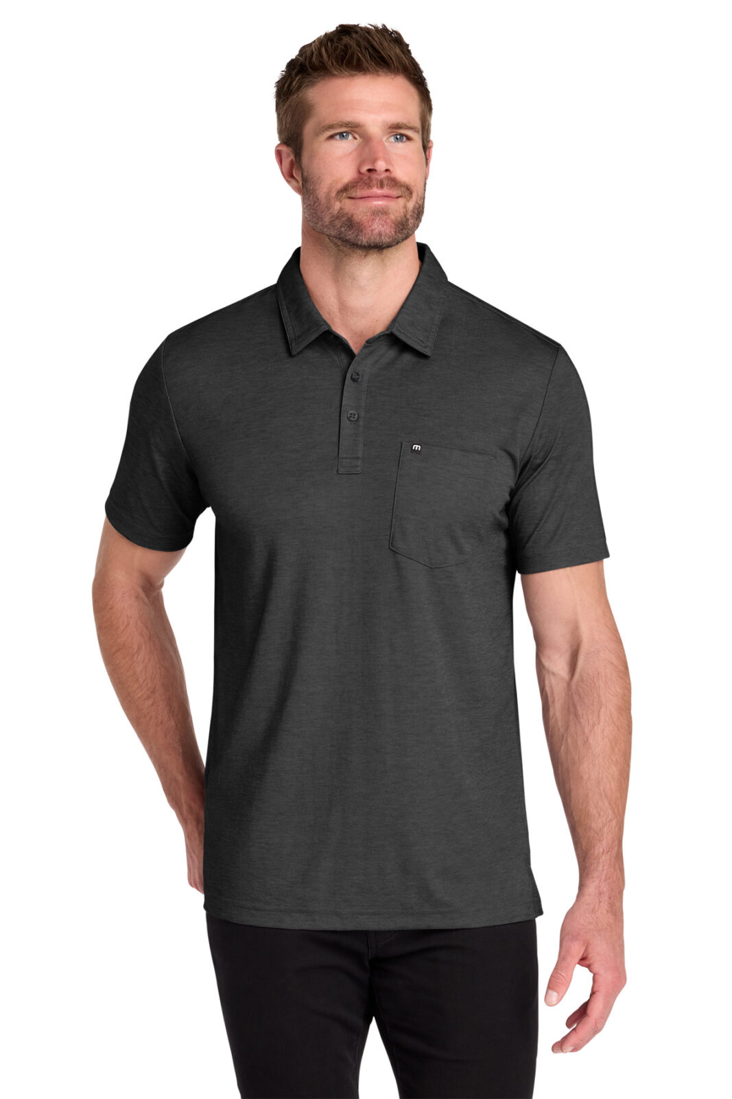 TravisMathew Oceanside Heather Pocket Polo