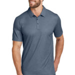 TravisMathew Oceanside Heather Polo in Blue Nights Heather