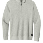 TravisMathew Waffle 1/4-Zip in Light Grey Heather