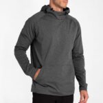 UNRL Crossover Hoodie II in Heather Charcoal