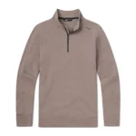 UNRL Outbound Quarter Zip in Dark Taupe