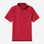 UNRL Pique Pro Polo in Carmine Red