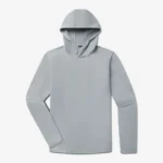 UNRL Ultra Hooded Long Sleeve in Cadet Gray