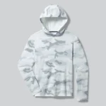 UNRL Ultra Hooded Long Sleeve in Polar Camo