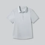 UNRL Women’s Short Sleeve (Pique Pro) Polo in Core Gray