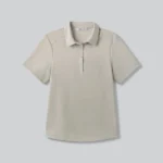 UNRL Women’s Short Sleeve (Pique Pro) Polo in Pebble