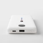 Zenith 10,000 mAh Power Bank with Built-in Cables and Retractable AC Wall Plug
