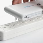 Zenith 10,000 mAh Power Bank with Built-in Cables and Retractable AC Wall Plug